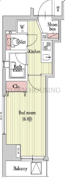 プラチナコート三軒茶屋の物件間取画像