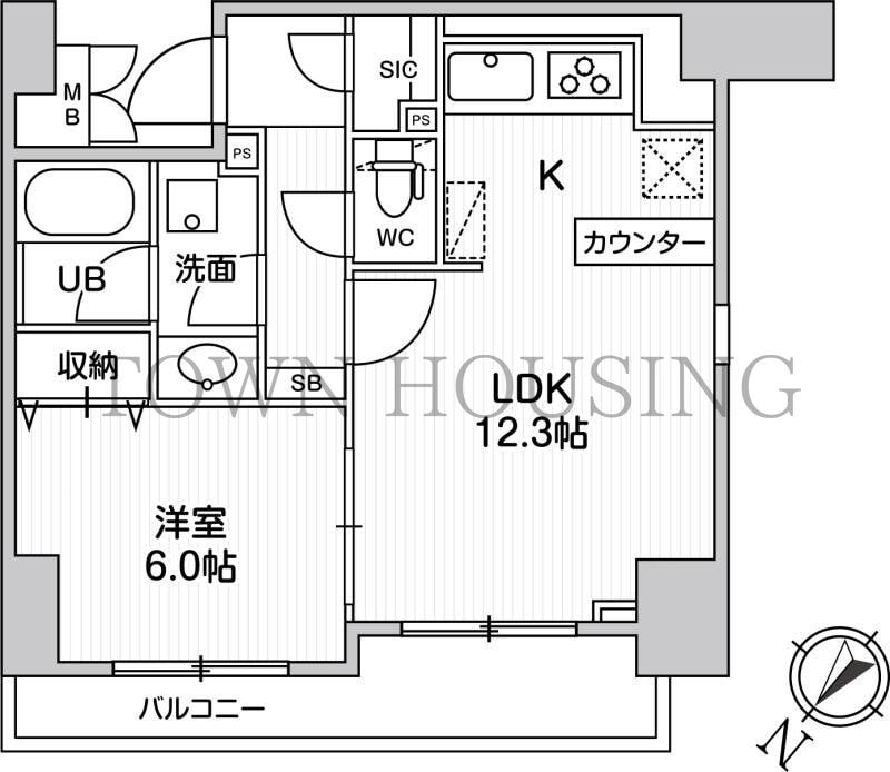 Alpha　Prime日本橋EASTの物件間取画像