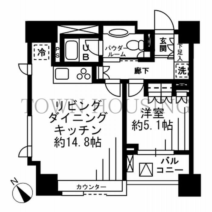 レジディア勝どきの物件間取画像