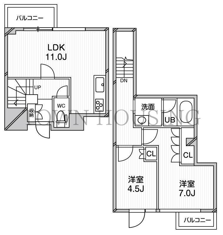 アーバンフラッツ目黒本町の物件間取画像