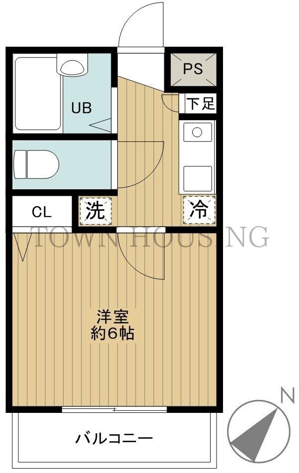 スカイコート東日本橋の物件間取画像