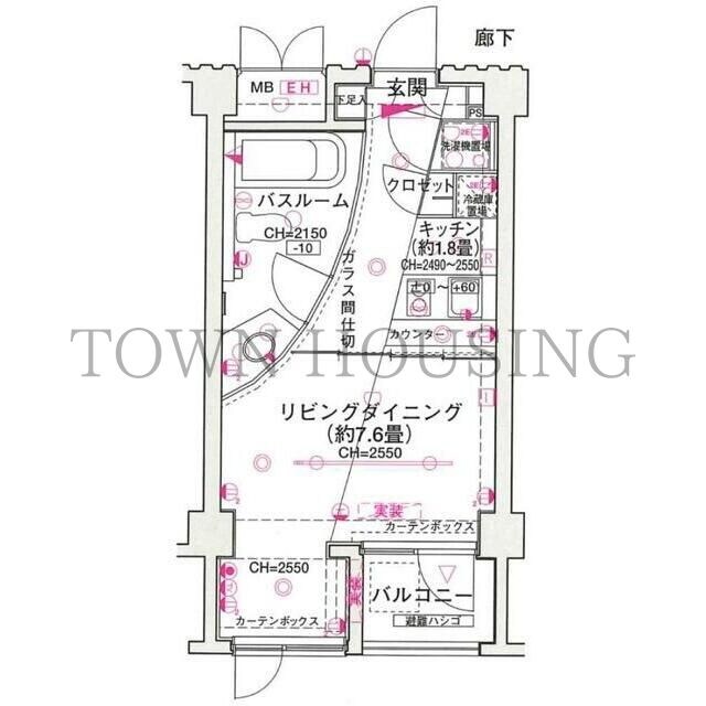 シンシア三軒茶屋レジデンスカフェの物件間取画像