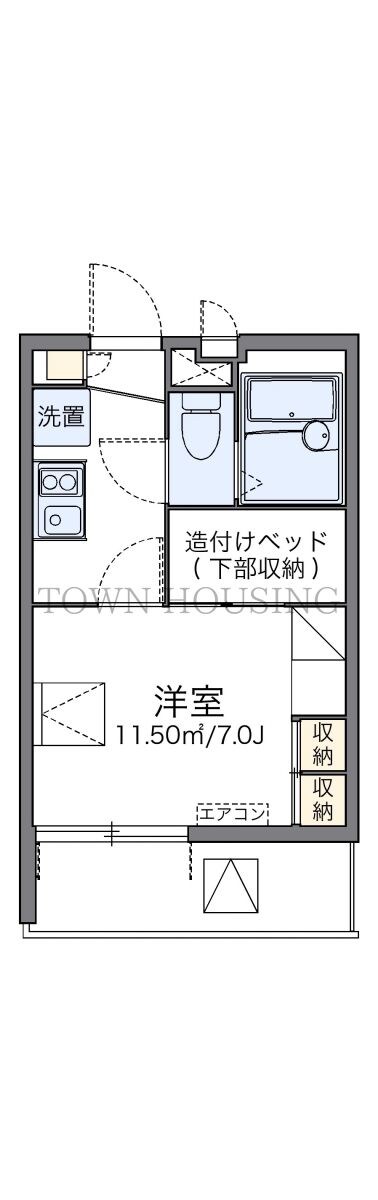 レオパレスＢＬＵＥ　ＮＯＴＥの物件間取画像