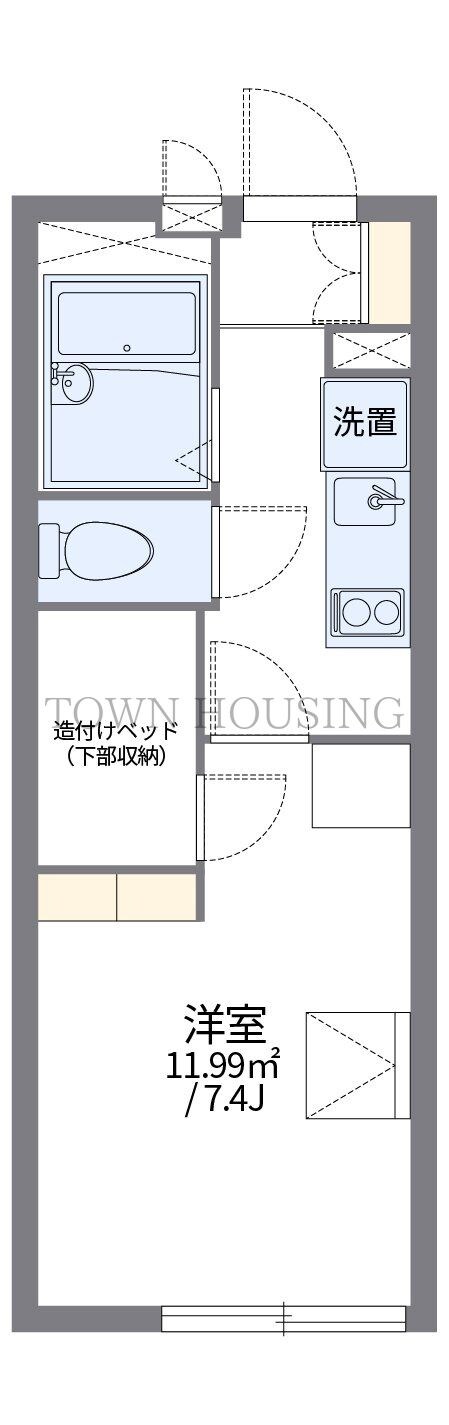 レオパレス大森北の物件間取画像