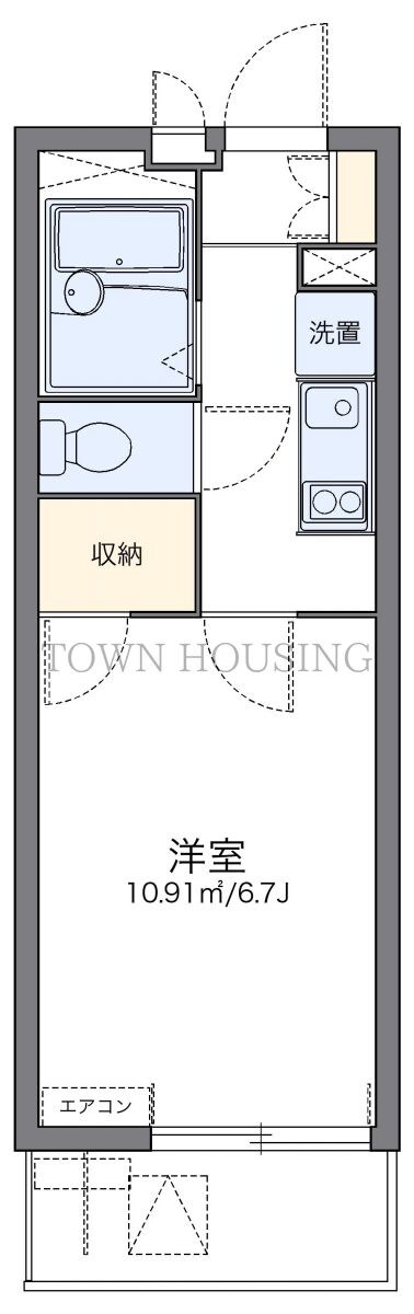 レオパレスエスト砂町の物件間取画像