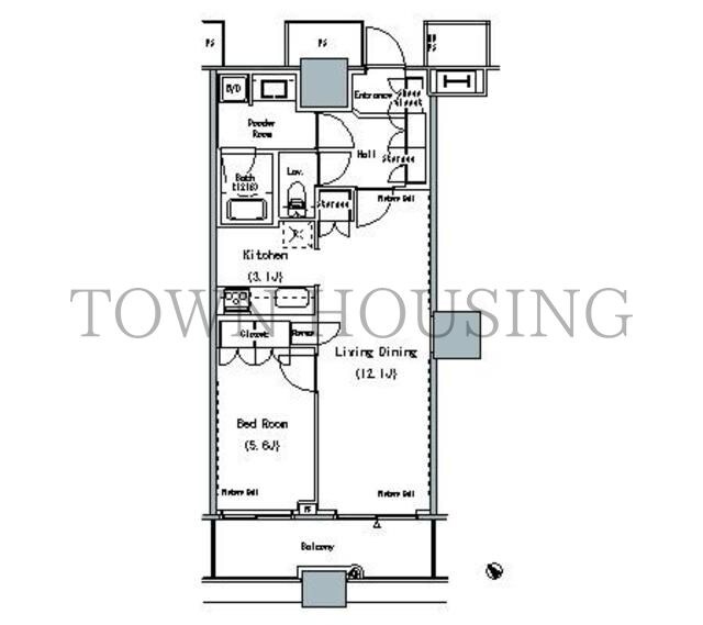 ＴＨＥ　ＴＯＫＹＯ　ＴＯＷＥＲＳ　ＭＩＤＴＯＷＥＲの物件間取画像