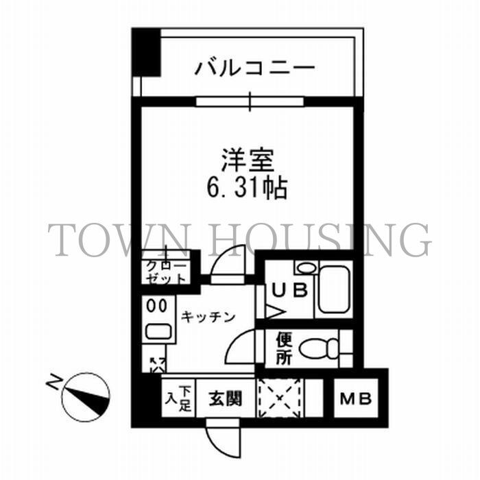 レジディア三越前の物件間取画像