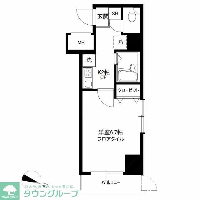 ロリエ笹塚の物件間取画像