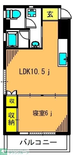 コーポサンフラワーの物件間取画像