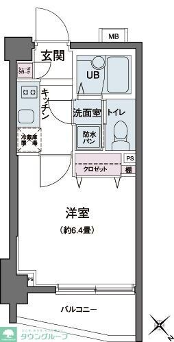 エコロジー都立大学レジデンスの物件間取画像