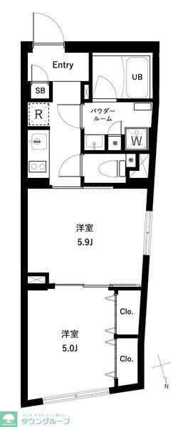 コンポジット大森の物件間取画像