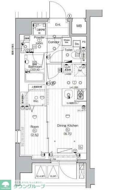 PREMIUM CUBE 武蔵小山の物件間取画像