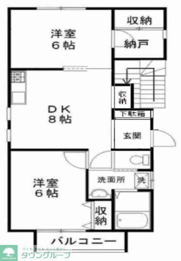 コーポ堀江の物件間取画像