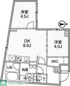 ALTERNA祐天寺の物件間取画像