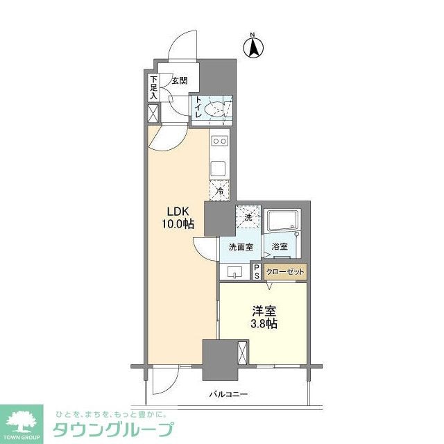 セレニティコート渋谷神泉の物件間取画像