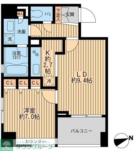 クリオ戸越銀座弐番館の物件間取画像