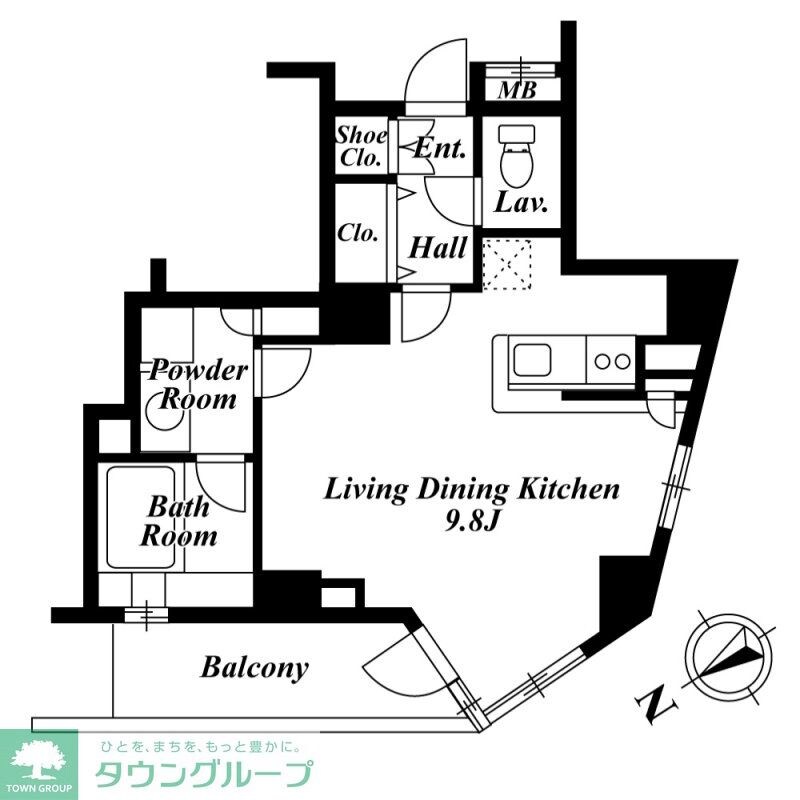 セントラルクリブ六本木IIの物件間取画像