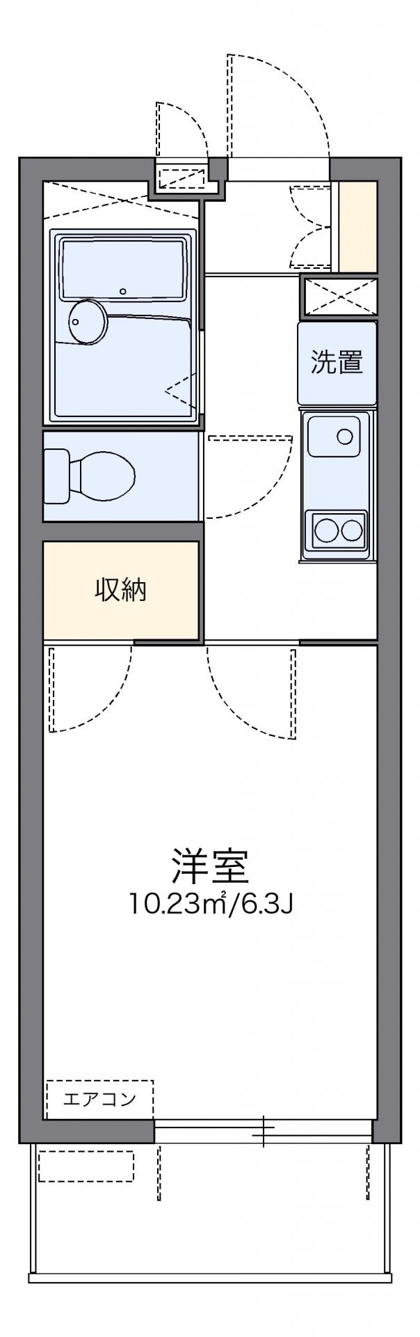 レオパレスアンドゥドゥの物件間取画像