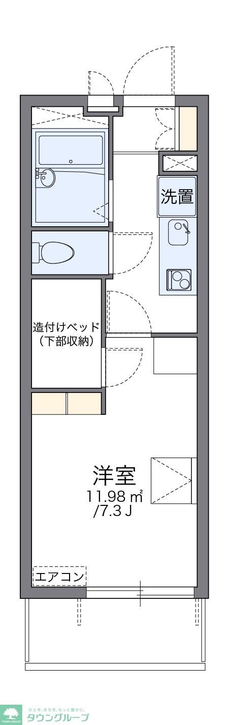 レオパレスサクラ土合の物件間取画像