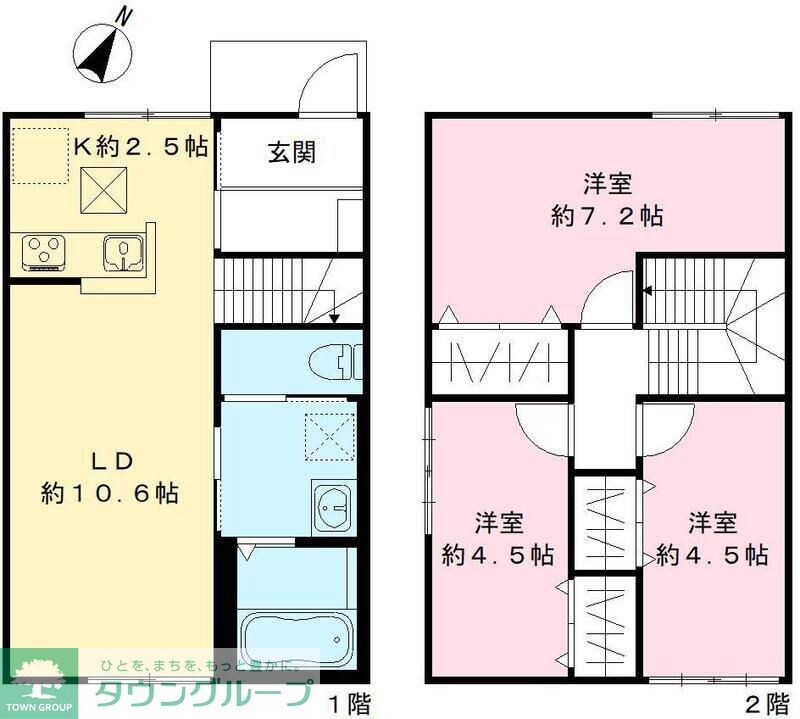 浦和区上木崎戸建Cの物件間取画像