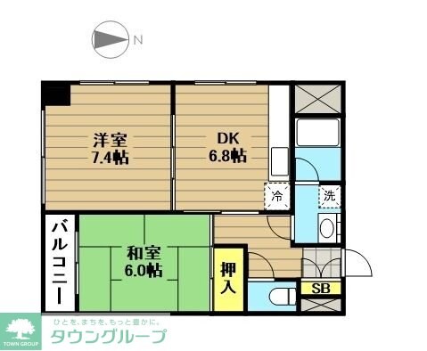 第２ゆりハイツの物件間取画像
