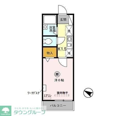 グリーンパークの物件間取画像