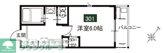 メルディア淵野辺IIの物件間取画像