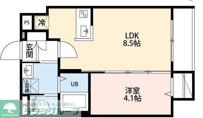 LUNA COURTの物件間取画像