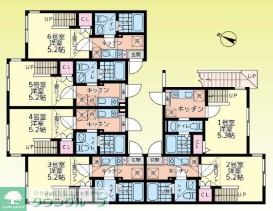 MOUHAUS淵野辺の物件間取画像