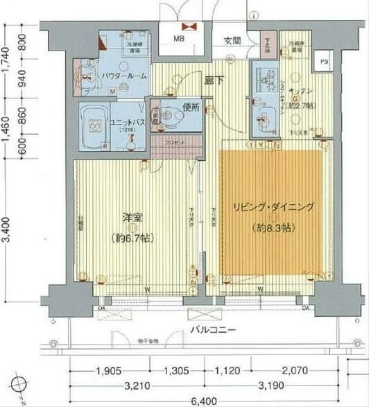 プレサンスNAGOYA桜通ビッグビートの物件間取画像