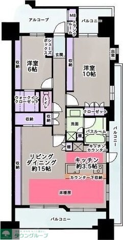 栄アインスタワーの物件間取画像