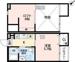 モデルノ塩池の物件間取画像