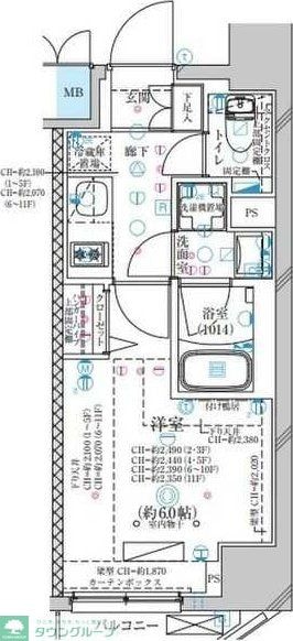 ディアレイシャス大須観音IIIの物件間取画像