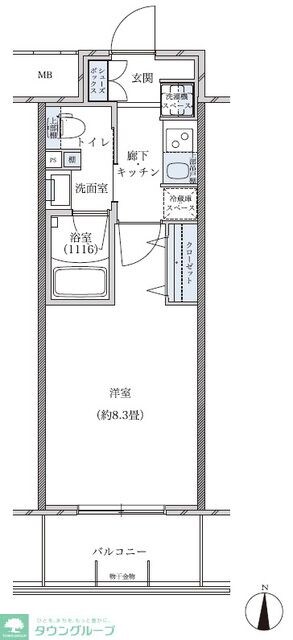 パークアクシス名古屋山王の物件間取画像