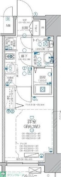 ディアレイシャス矢場町の物件間取画像