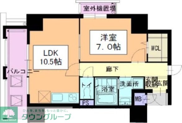 ミコノス山王の物件間取画像