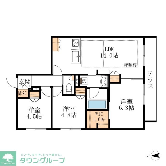 HEBEL MAISON 徳川園の物件間取画像