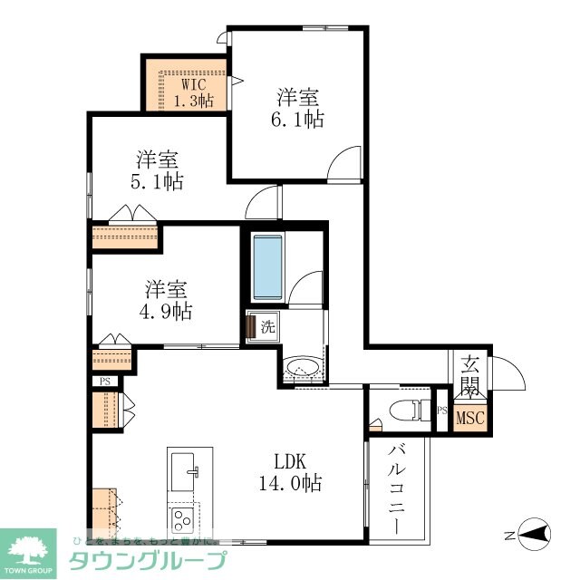 HEBEL MAISON 徳川園の物件間取画像