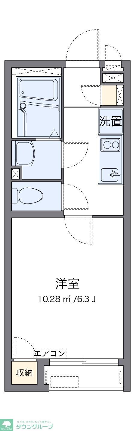 クレイノ名古屋旭丘の物件間取画像