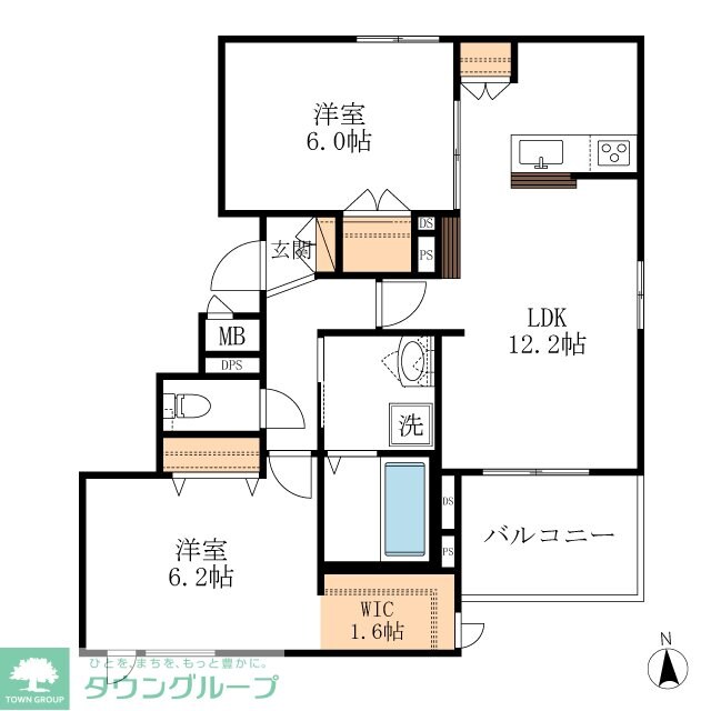 THE RITZ 中柴の物件間取画像