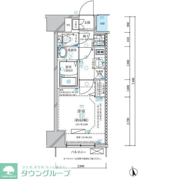 ディアレイシャス名古屋浄心の物件間取画像