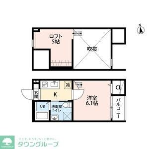 Castana.城主(カスターニャジョウシュ)の物件間取画像