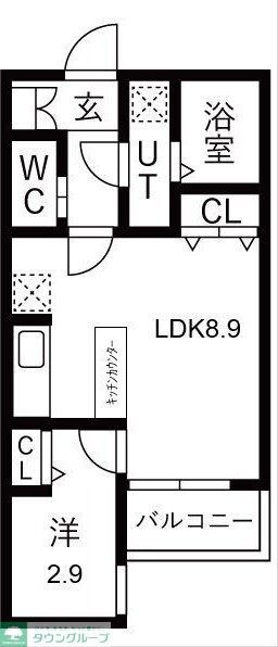 fika道徳の物件間取画像