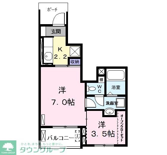 ボヌール　Iの物件間取画像