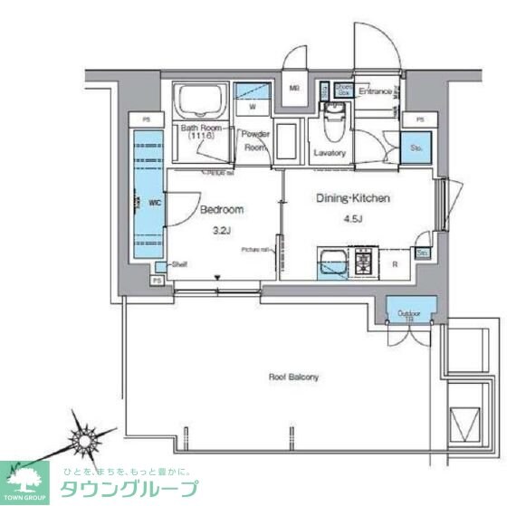 ルフォンプログレ中野坂上の物件間取画像