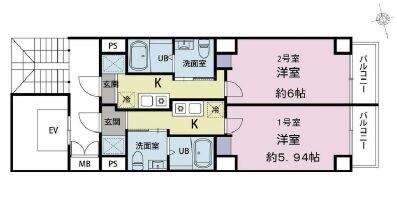 パリオ高円寺の物件間取画像