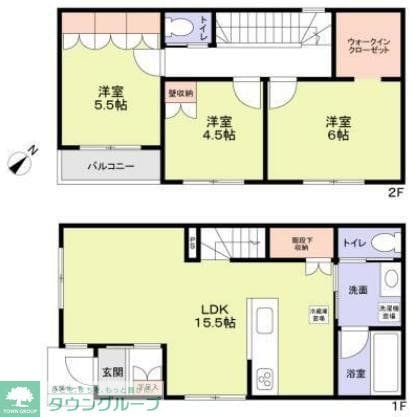 （仮称）練馬区南田中３丁目計画Ａ棟の物件間取画像