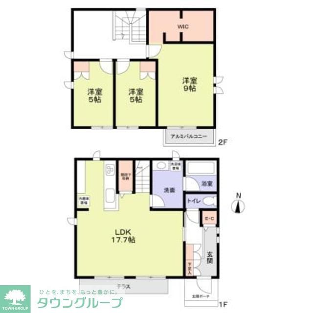 小金井市東町３丁目戸建の物件間取画像