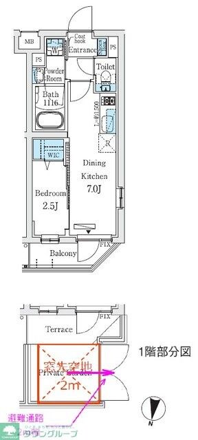 プライムブリス中野富士見町IIの物件間取画像