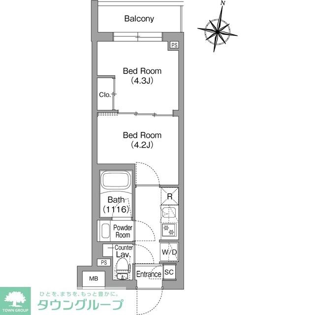 コンフォリア・リヴ東中野の物件間取画像